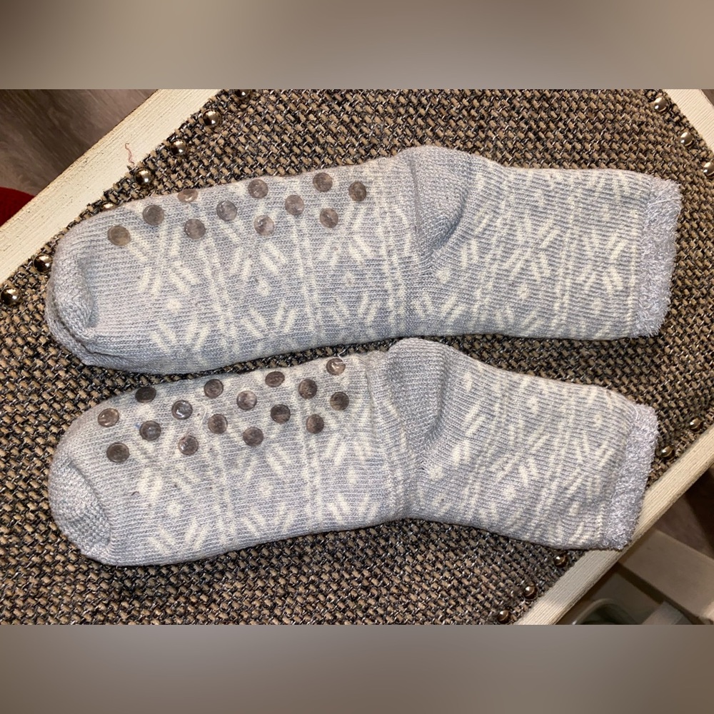 Grey Winter Fluffy Socks
